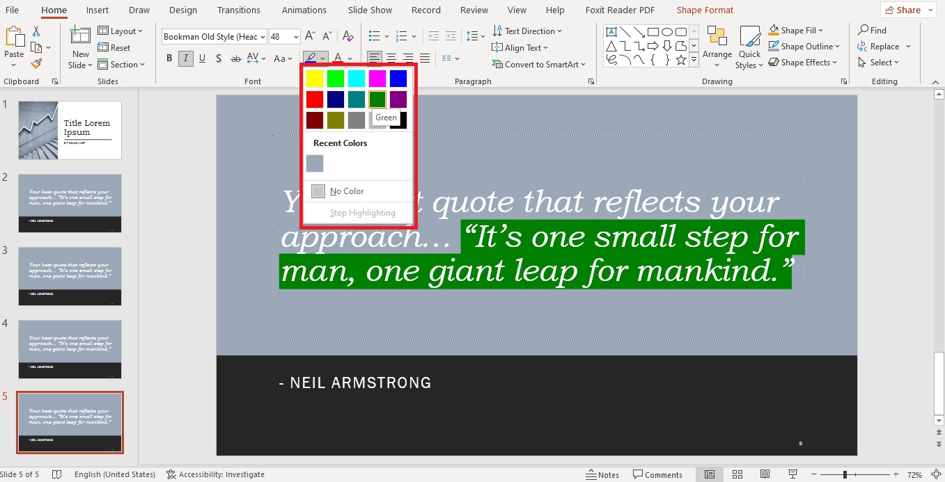 How To Highlight Text In Powerpoint PresentationSkills.me