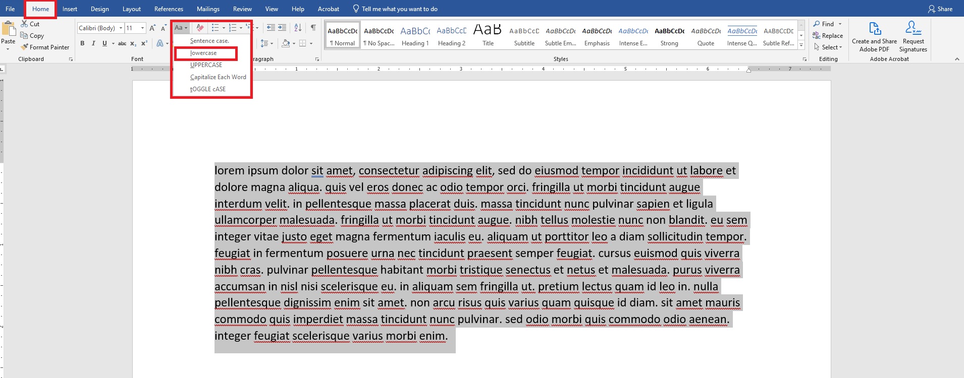 How To Uncapitalize Text In Word PresentationSkills.me