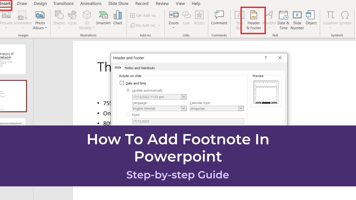 How To Add Footnote In Powerpoint PresentationSkills.me