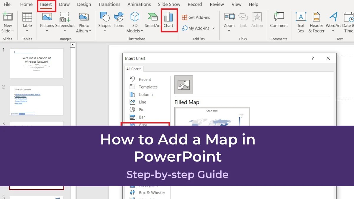 How to Add a Map in PowerPoint PresentationSkills.me