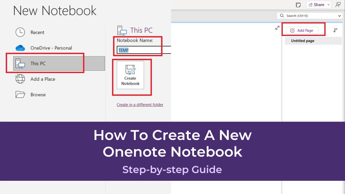 How To Create A New Onenote Notebook PresentationSkills.me