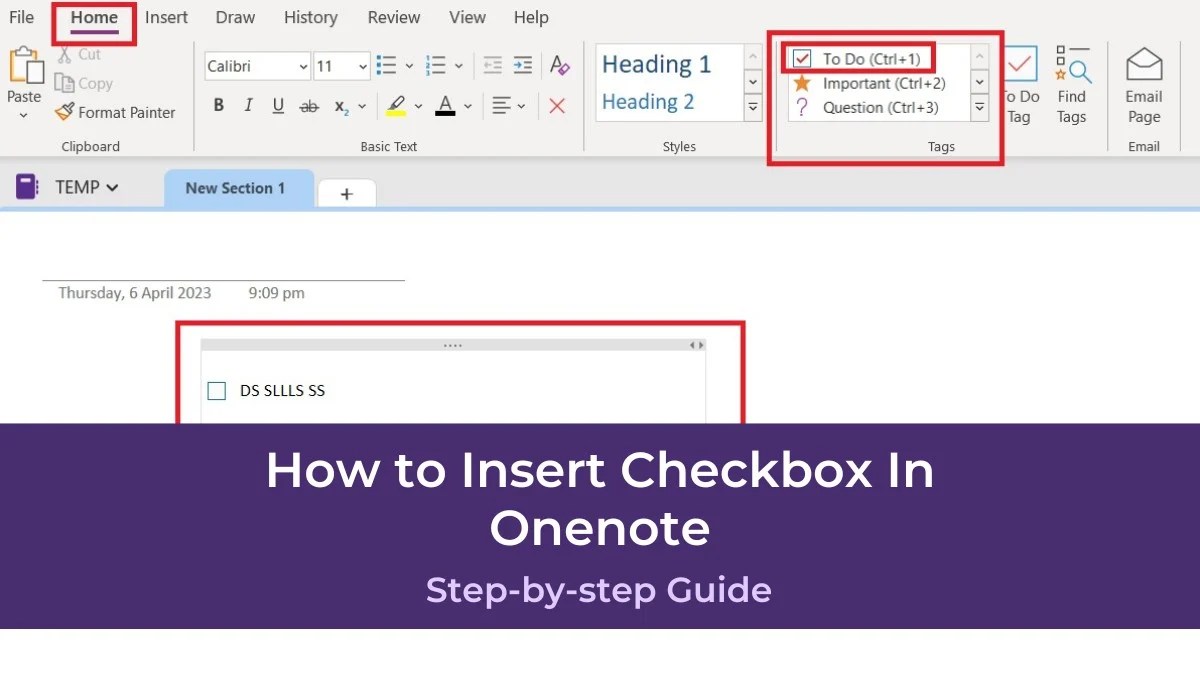How to Insert Checkbox In Onenote PresentationSkills.me