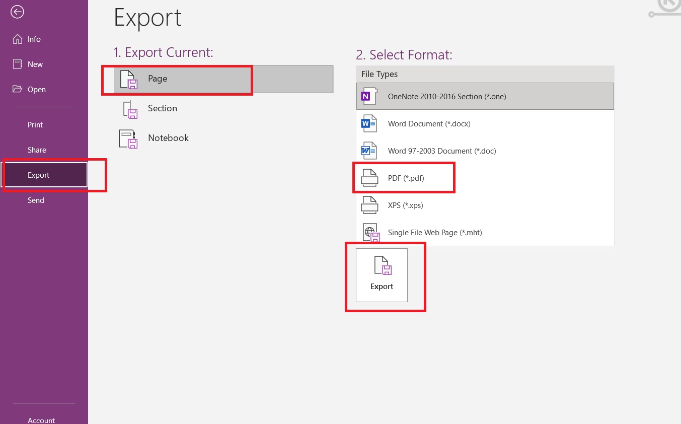 How to To Share One Page in Onenote PresentationSkills.me