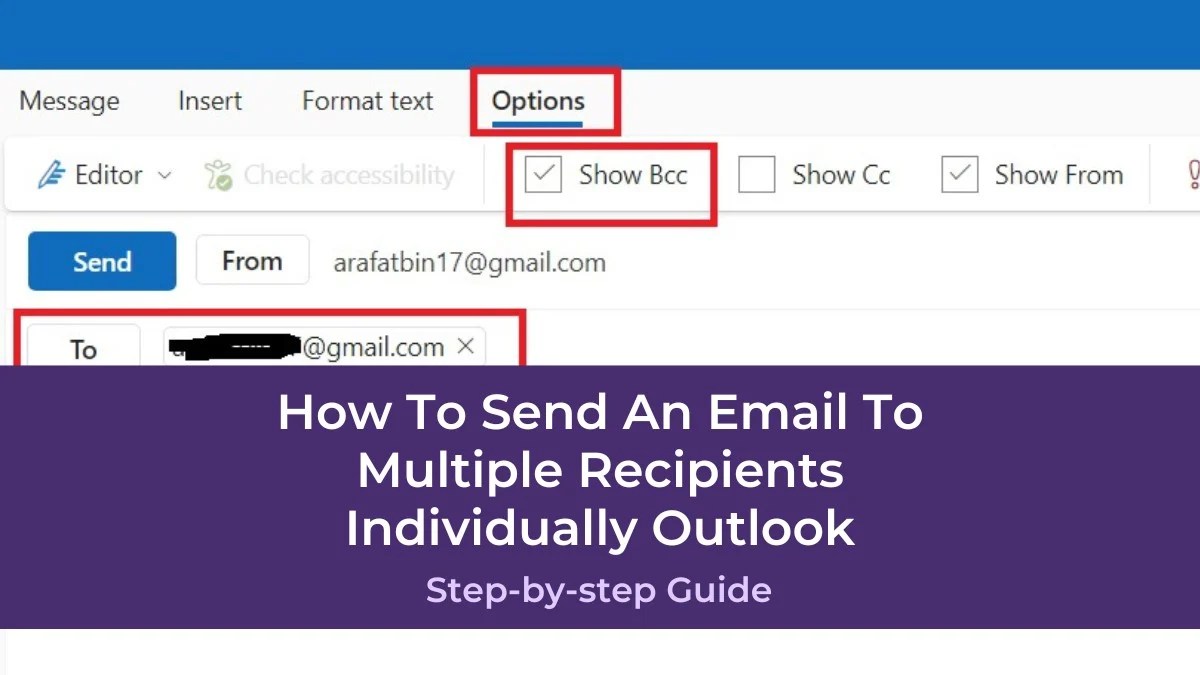 How To Send An Email To Multiple Recipients Individually Outlook (Quick