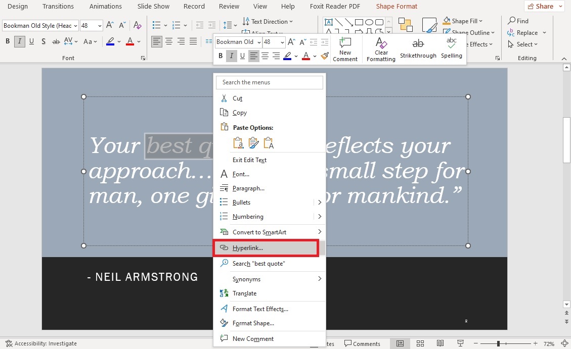 How To Insert a Hyperlink In Powerpoint PresentationSkills.me