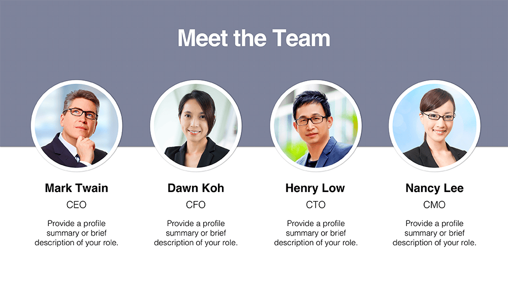 Download Team Member Templates PresoMakeover