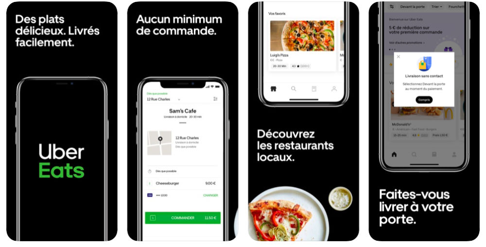 Téléchager Uber Eats (gratuit) sur iPhone et Android