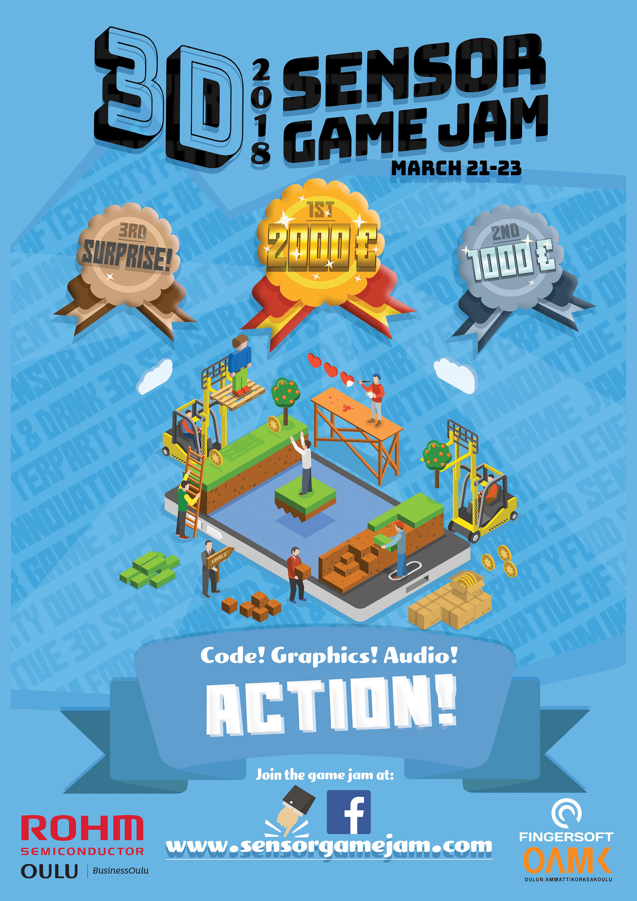 ROHM veranstaltet Game Jam Event "Oulu 3D Sensor Game Jam 2018" in Finnland