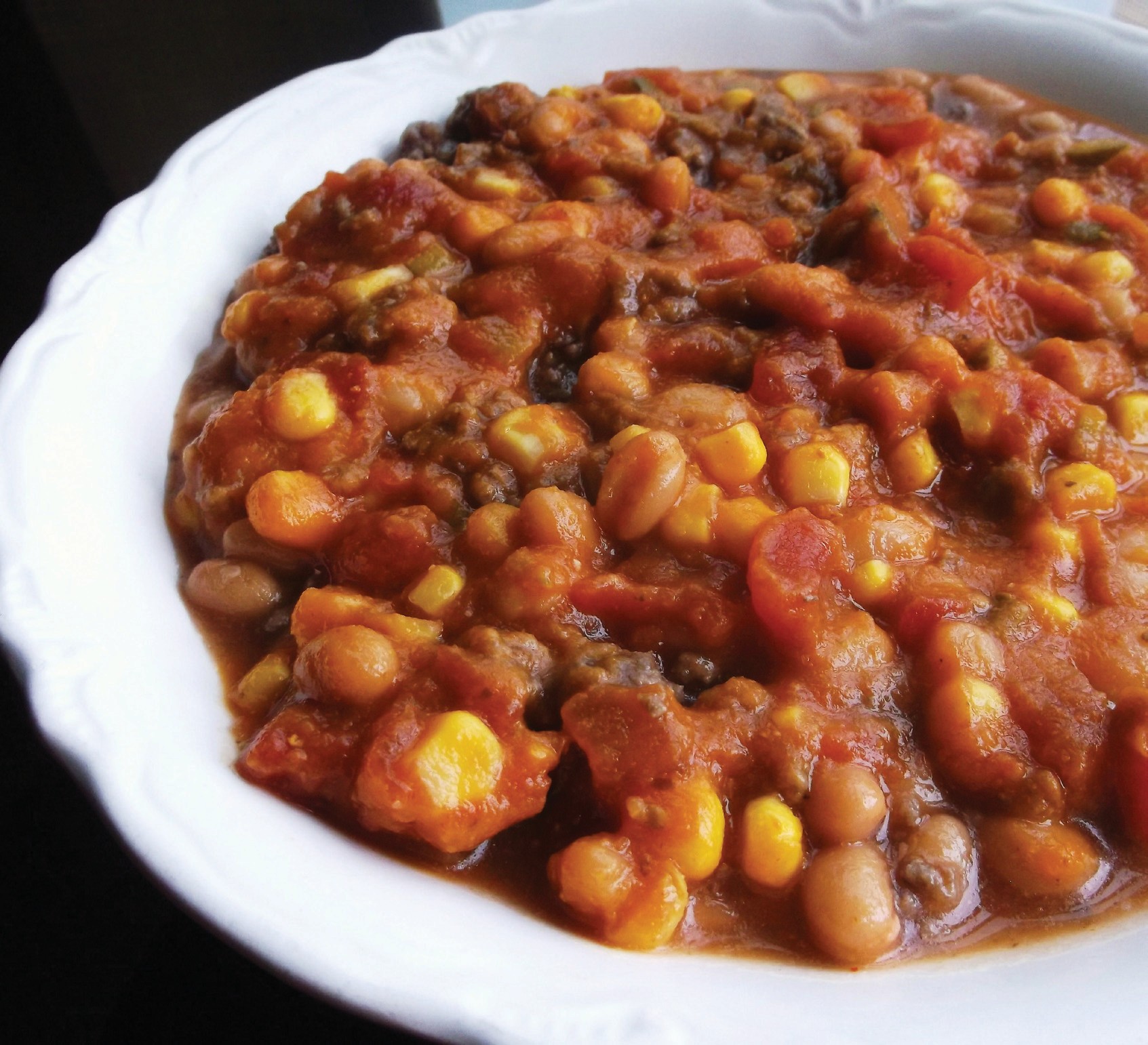 Spicy Pumpkin Chili will warm you up on these cold winter days.