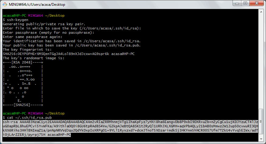 Command To Generate Ssh Key In Git Bash