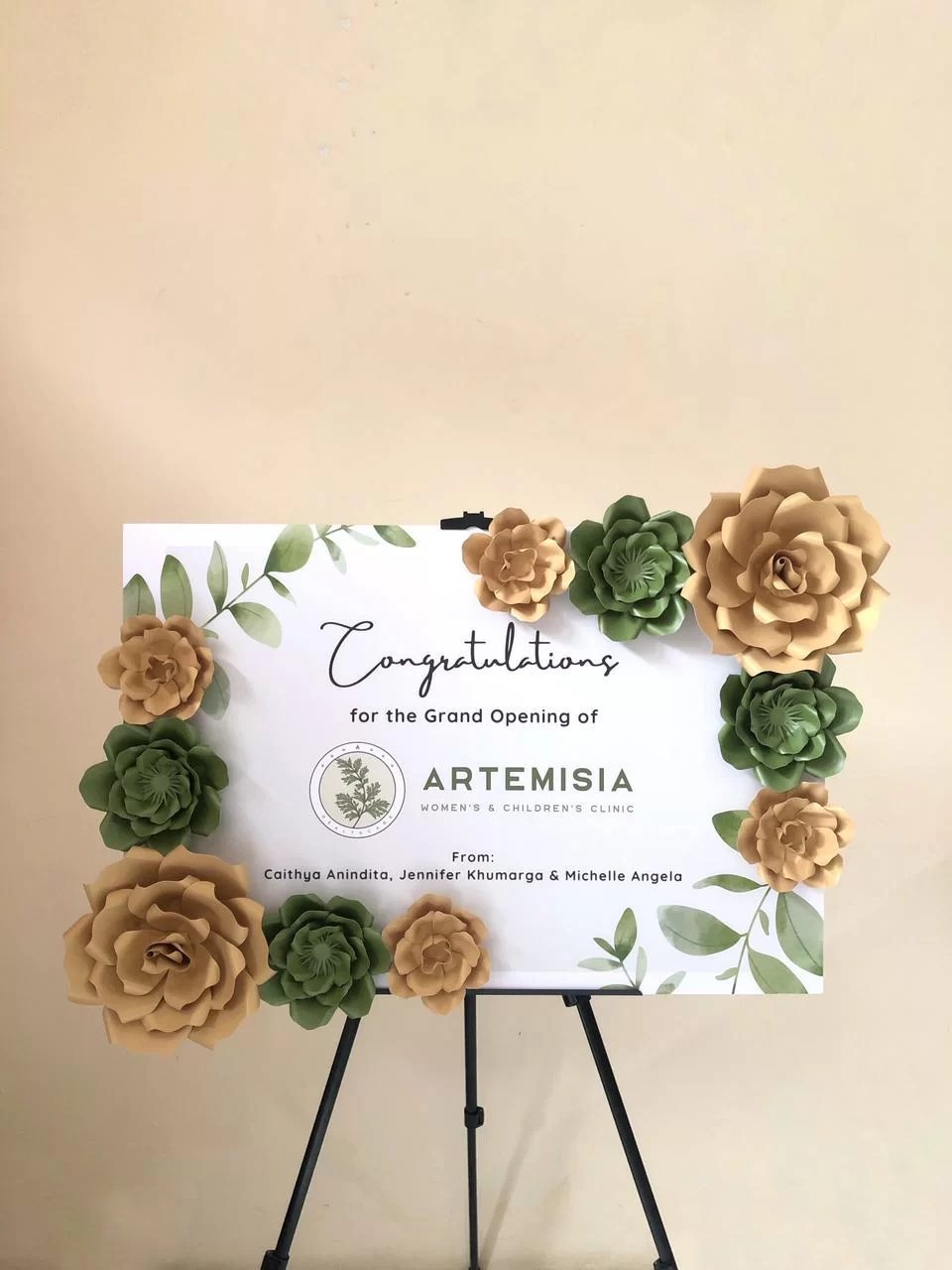 Paper Flower Board Congratulation 2 Prestisa