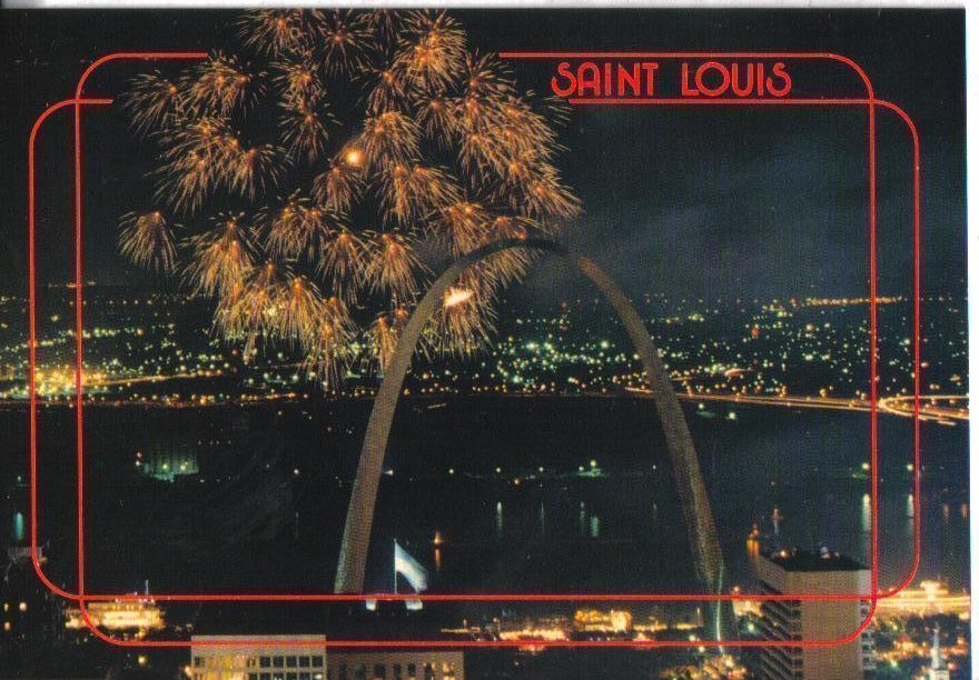 St Louis Mo 4th Of July Events 2024 Fourth of July at Gateway Arch St. Louis Missouri Postcard