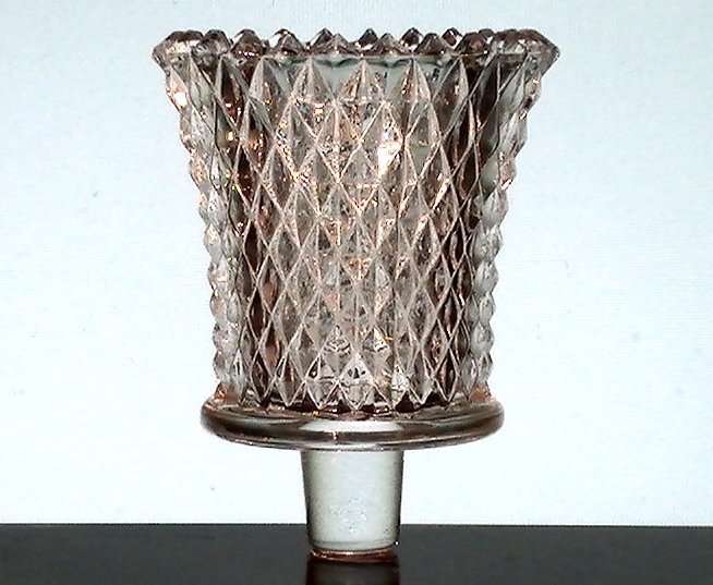 Home Interiors Peg Votive Candle Holder Clear Diamondlite 1194