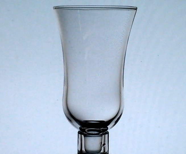 Home Interiors Peg Votive Holder Tall Slender Flared Clear OOS
