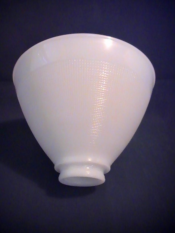 Vintage Milk Glass Reflector Lamp Shade for Torchiere 2 7/8 x 10 x 5.5 OOS