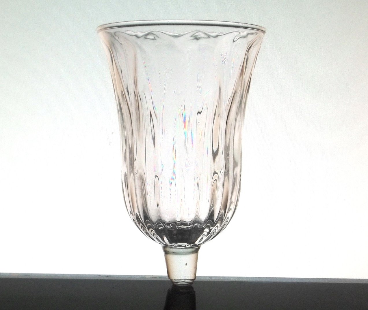Home Interiors Peg Votive Candle Holder Clear Tiffany