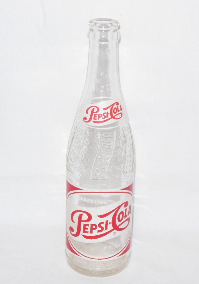 PrestoMart Vintage PepsiCola Glass Bottle 12 Ounce DES