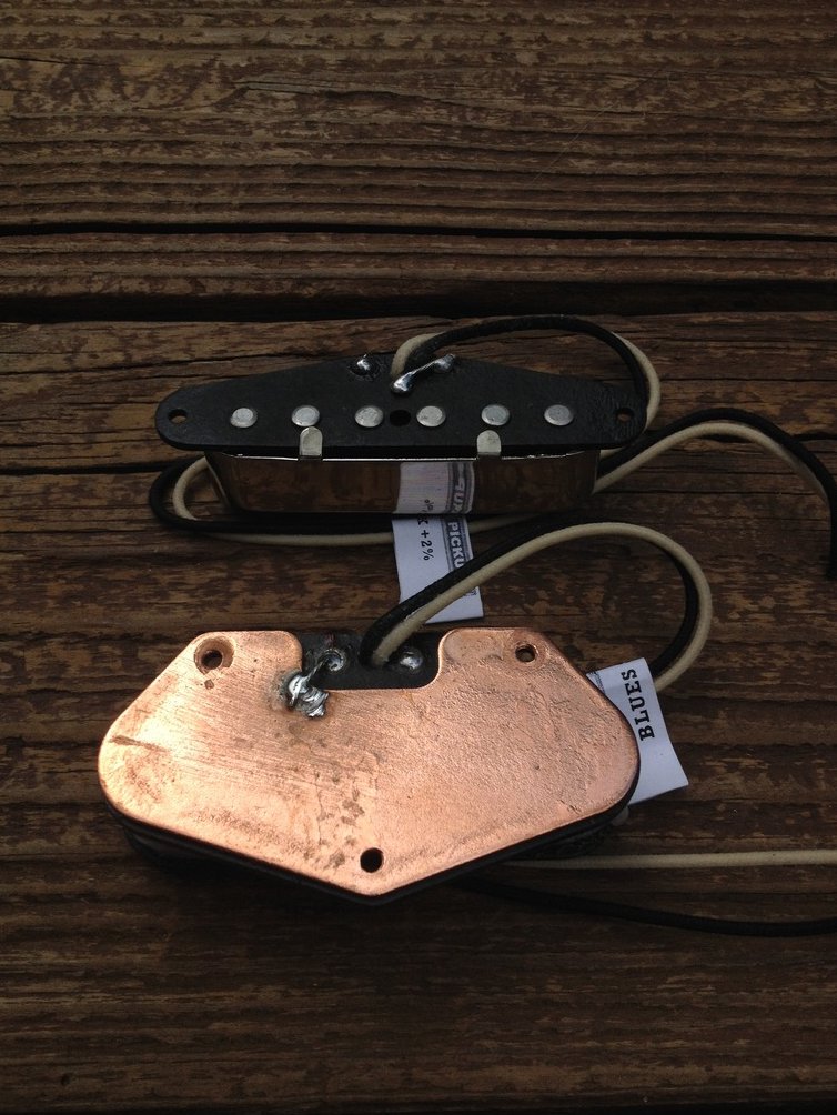 Lindy Fralin Blues Special Tele PICKUP SET 2 Overwound Neck w/ Cover
