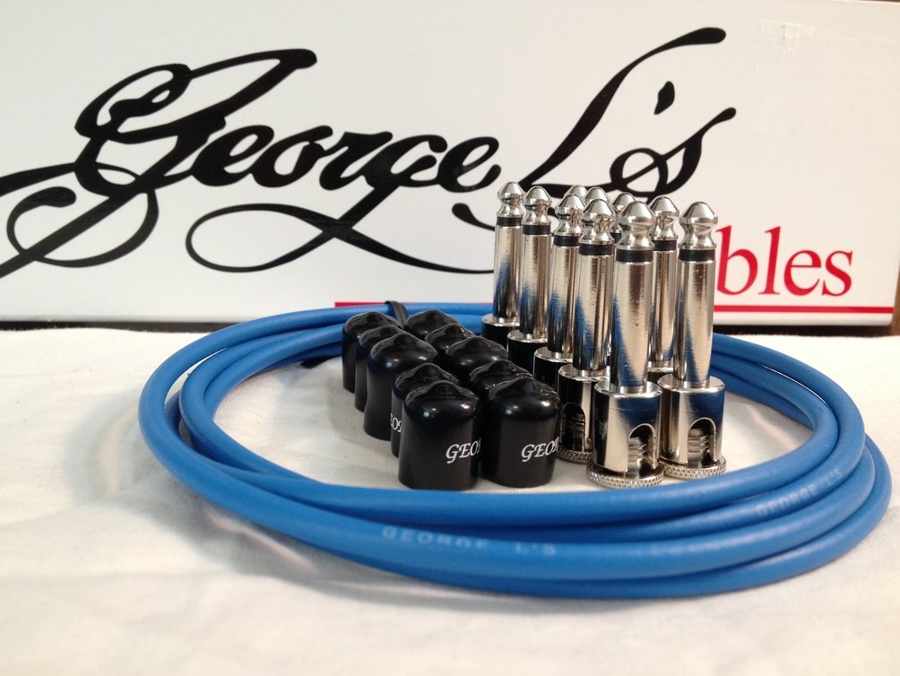 L's 155 Guitar Pedal Cable Kit .155 Blue / Black / Nickel 10/10/5