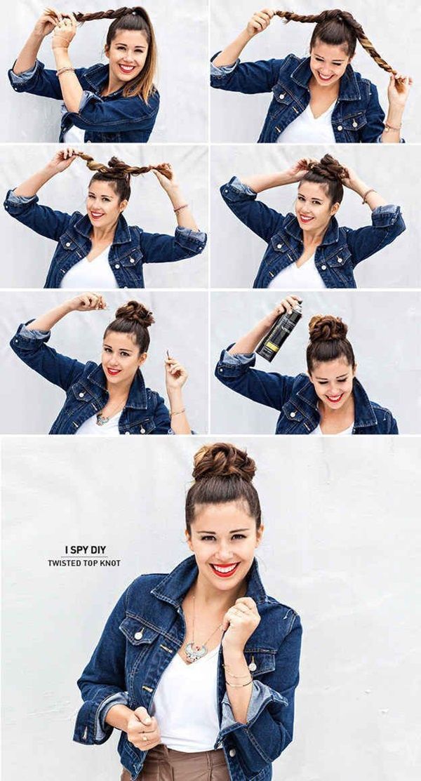 22 Easy Hairstyles for Girls with Tutorials - Pretty Designs (600 x 1113 Pixel)