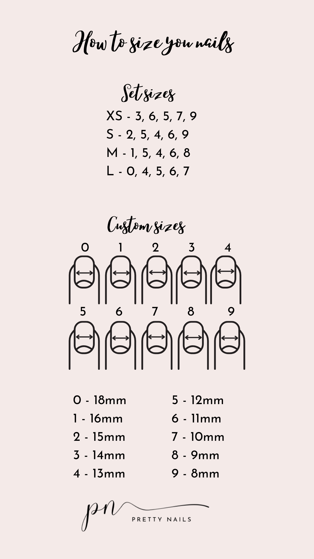 Customised Design Pretty Nails