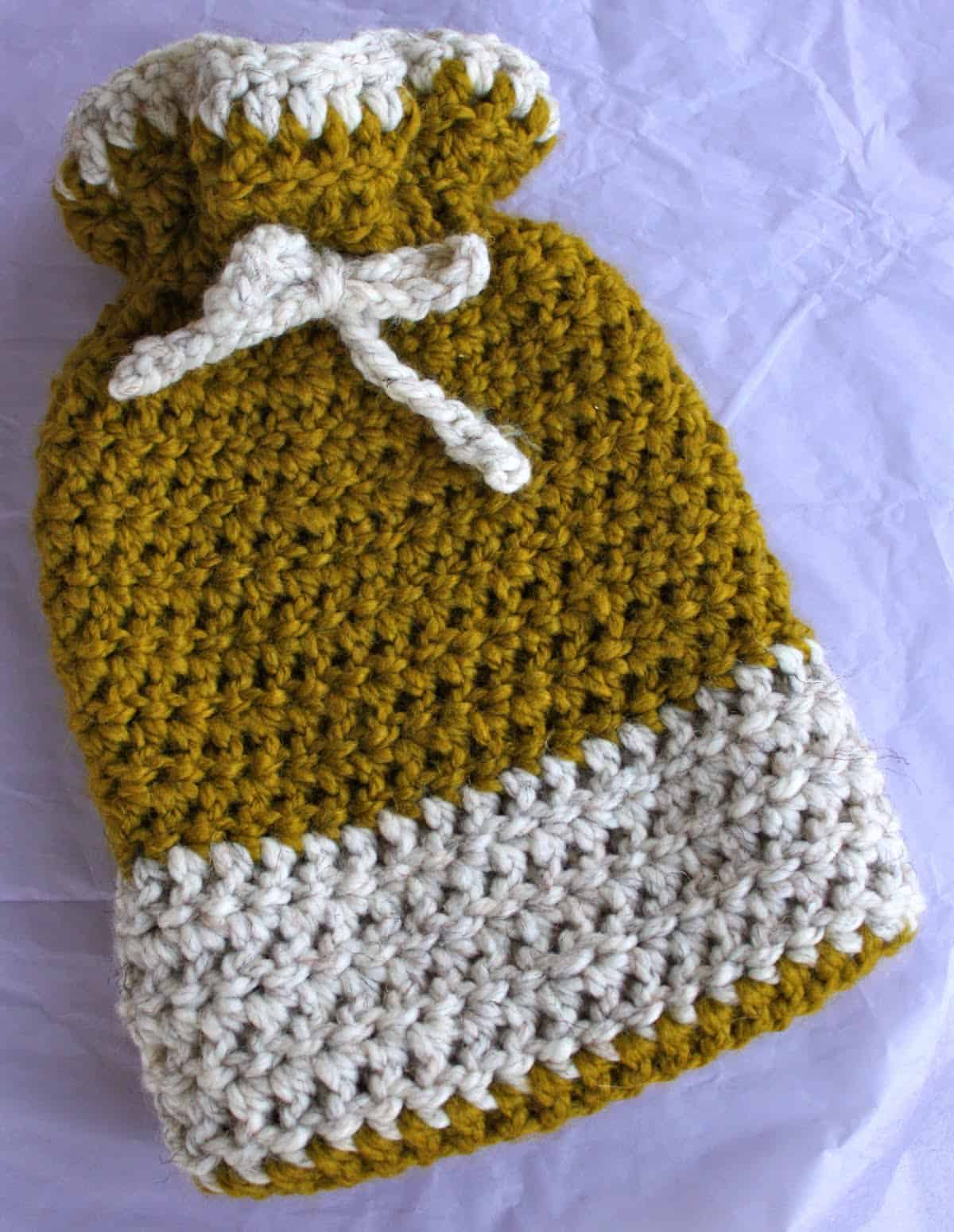 Crochet Hot Water Bottle Cozy Pretty Prudent
