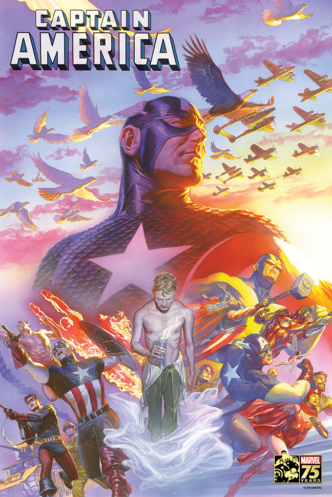 May140950 Captain America 22 75th Anniv By Ross Poster Previews