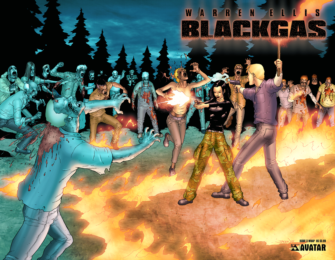 JAN062891 - WARREN ELLIS BLACK GAS WRAPAROUND #3 - Previews World