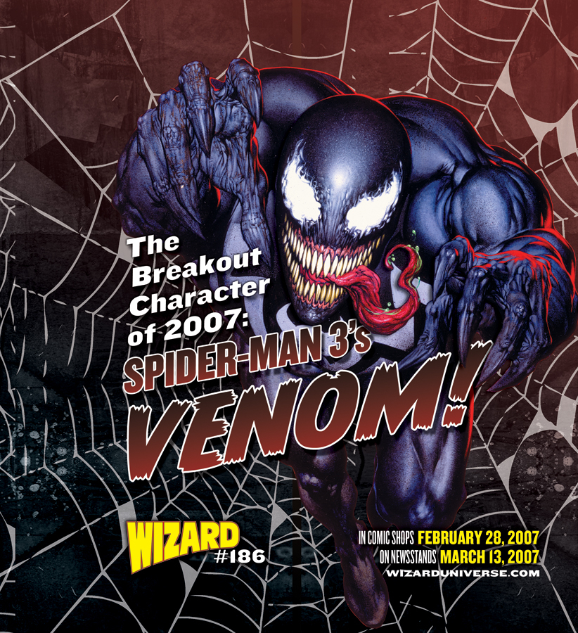 JAN073271 WIZARD MAGAZINE 186 VENOM CVR Previews World