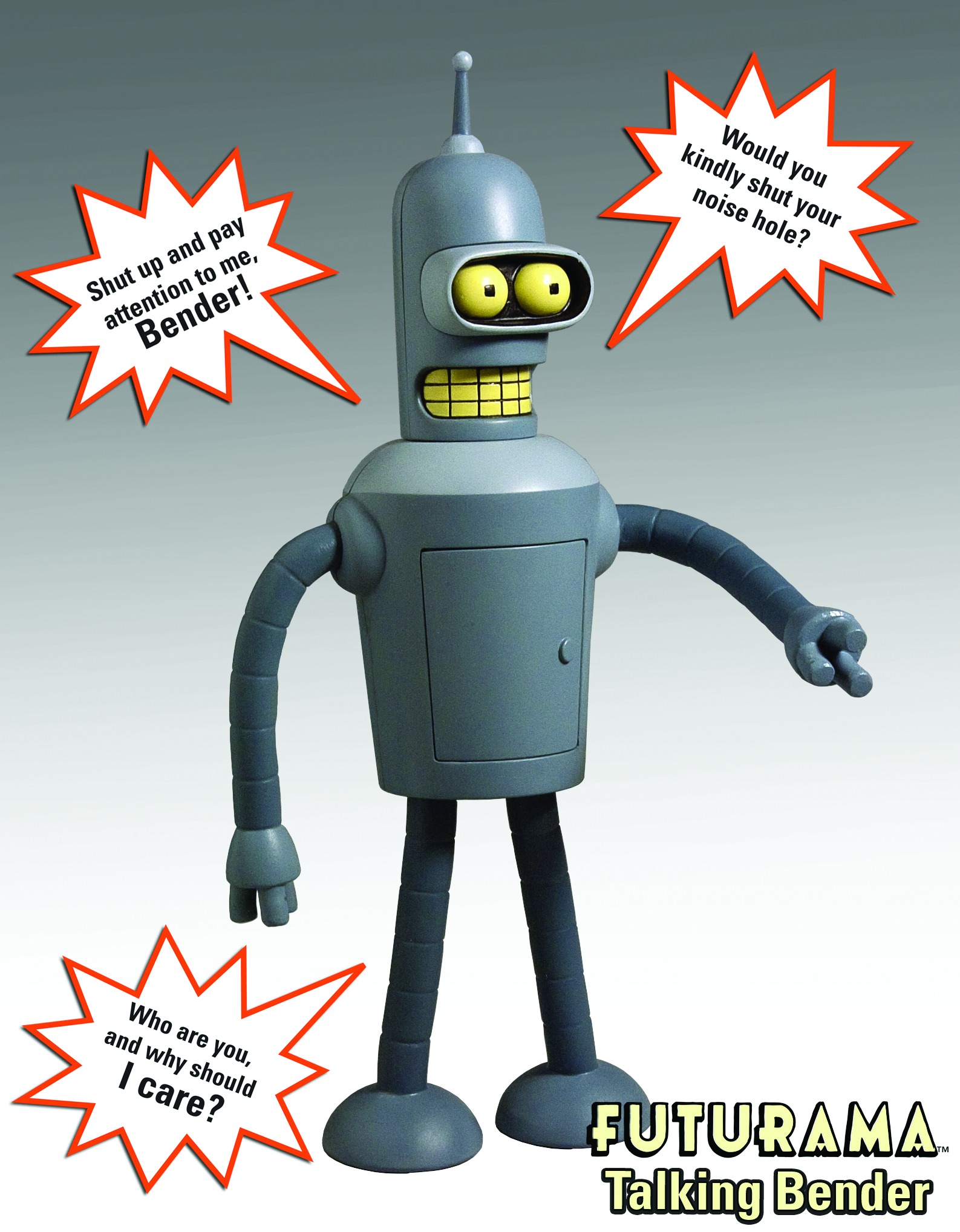 JAN111658 FUTURAMA TALKING BENDER FIGURE Previews World