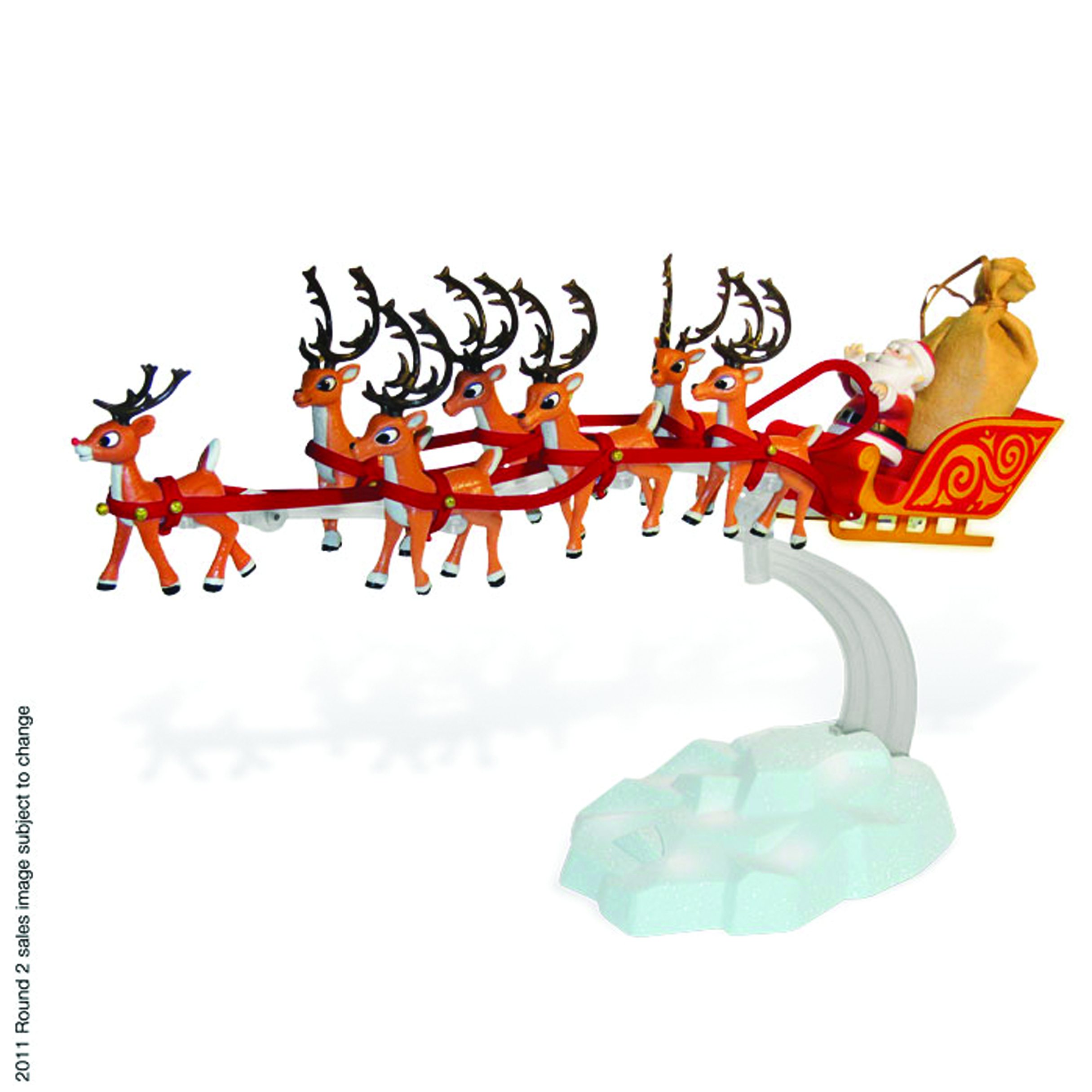 JUN111836 RUDOLPH 2011 SANTA SLEIGH & TEAM W/MUSIC Previews World