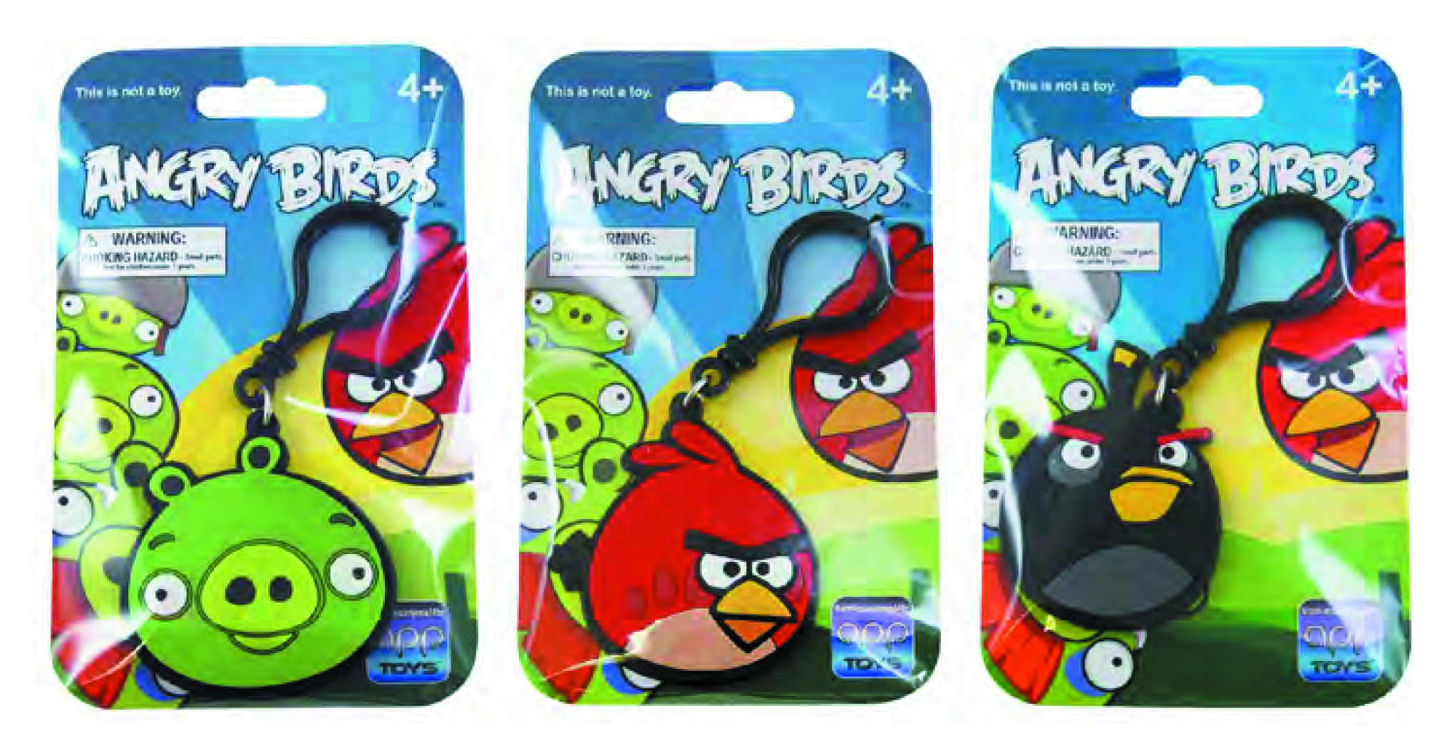 MAY122023 ANGRY BIRDS LASERCUT BACKPACK CLIP 12PC ASST Previews World