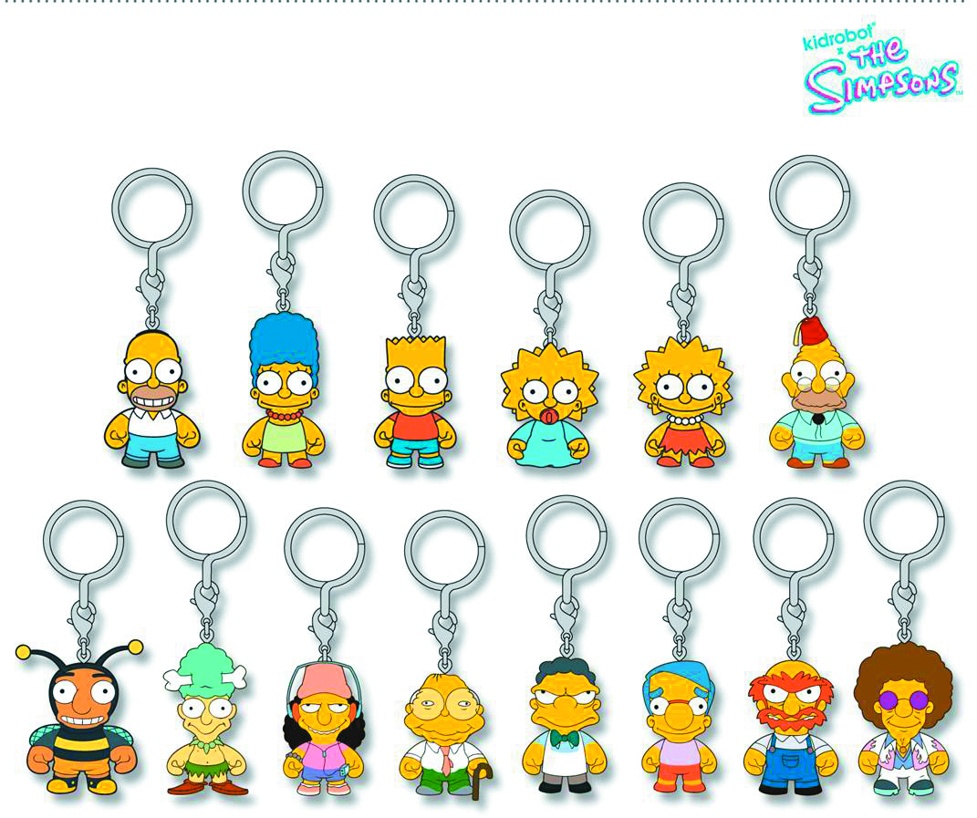 MAR138097 SIMPSONS ENAMEL KEYCHAIN 20PC DS Previews World