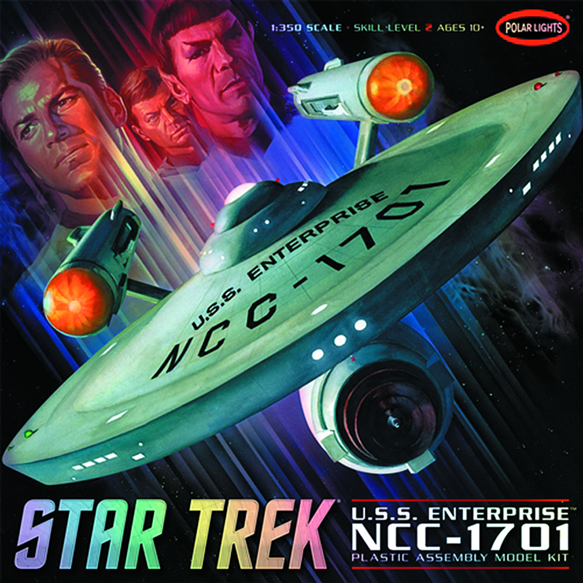 JUL131936 ST TOS ENTERPRISE NCC1701 1/350 SCALE MODEL KIT Previews