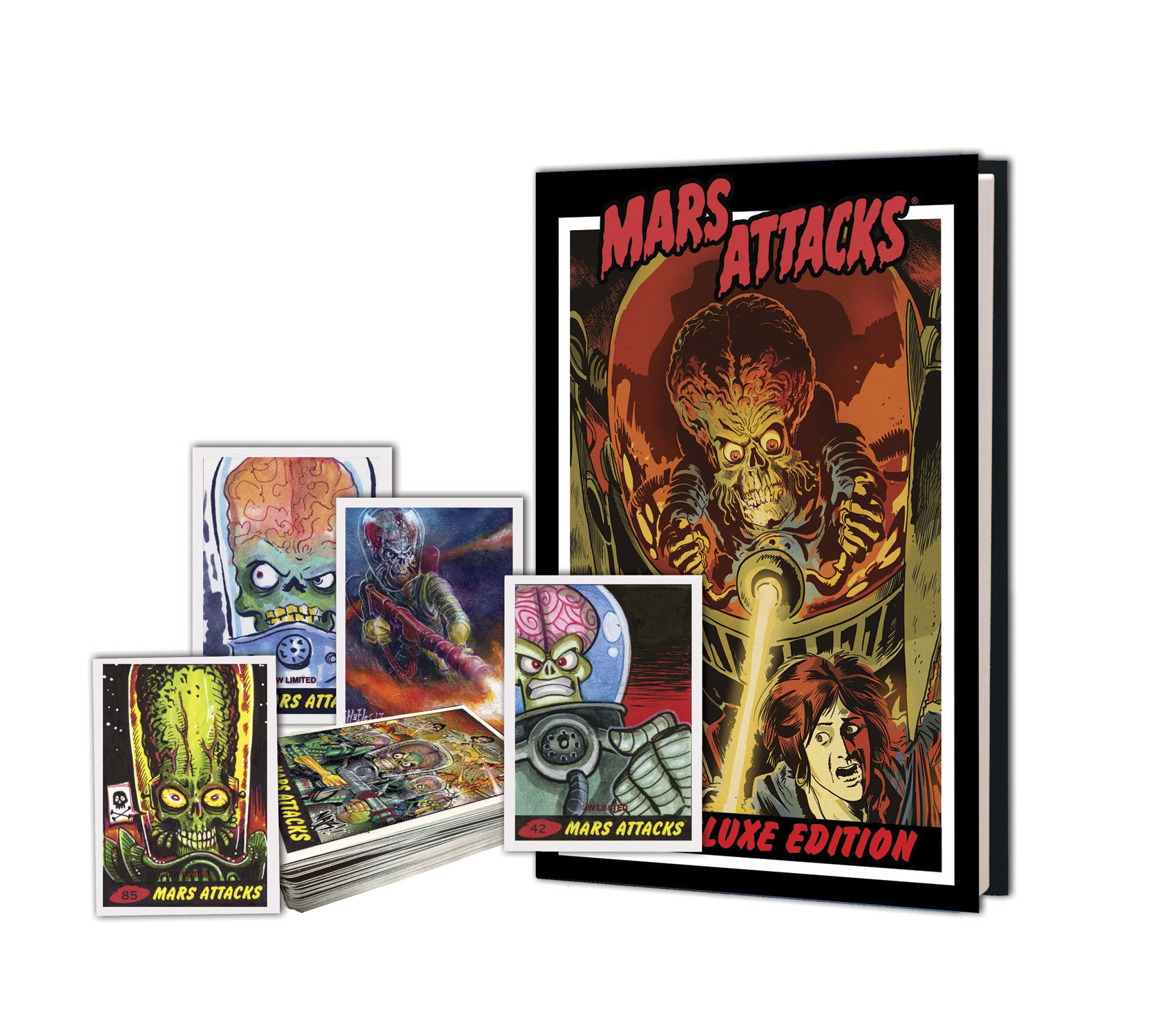 APR140379 MARS ATTACKS DLX HC TRADING CARD ED Previews World