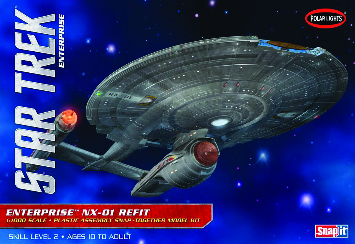 NOV142335 ST ENTERPRISE NX01 REFIT 1/1000 SCALE MODEL KIT Previews