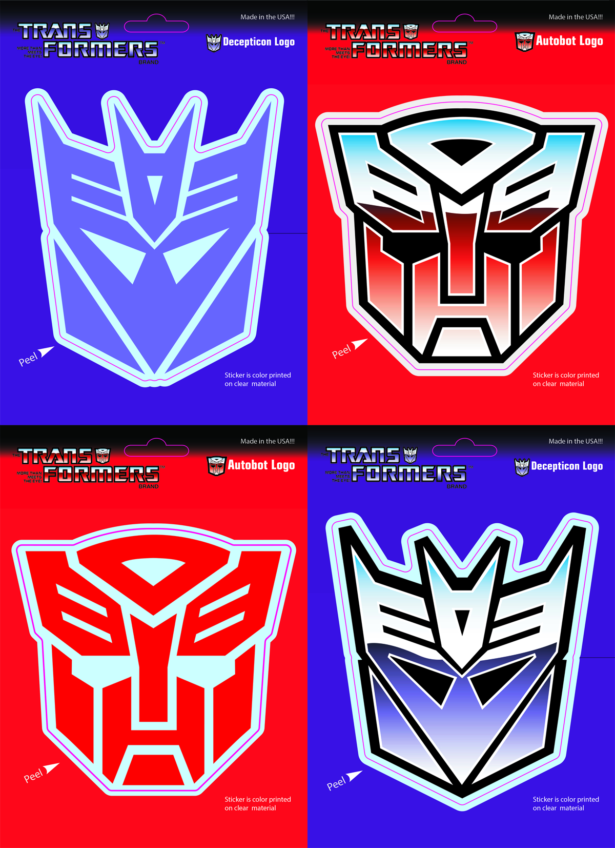 DEC142527 TRANSFORMERS LOGO PACK VINYL DECAL ASST Previews World