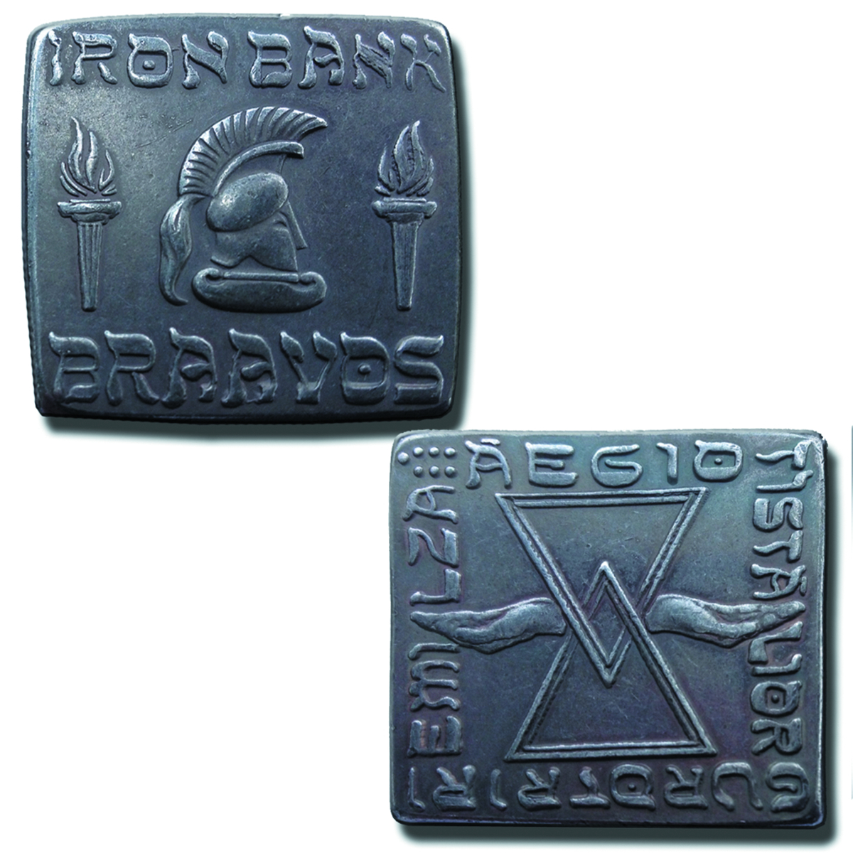 FEB152264 GAME OF THRONES SQUARE IRON COIN OF BRAAVOS Previews World