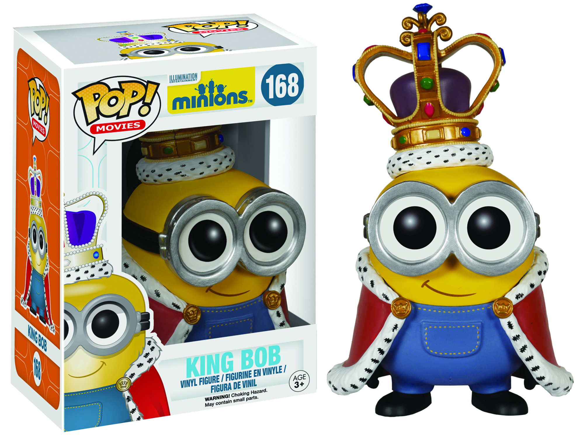 MAR158624 POP MINIONS KING BOB VINYL FIG Previews World