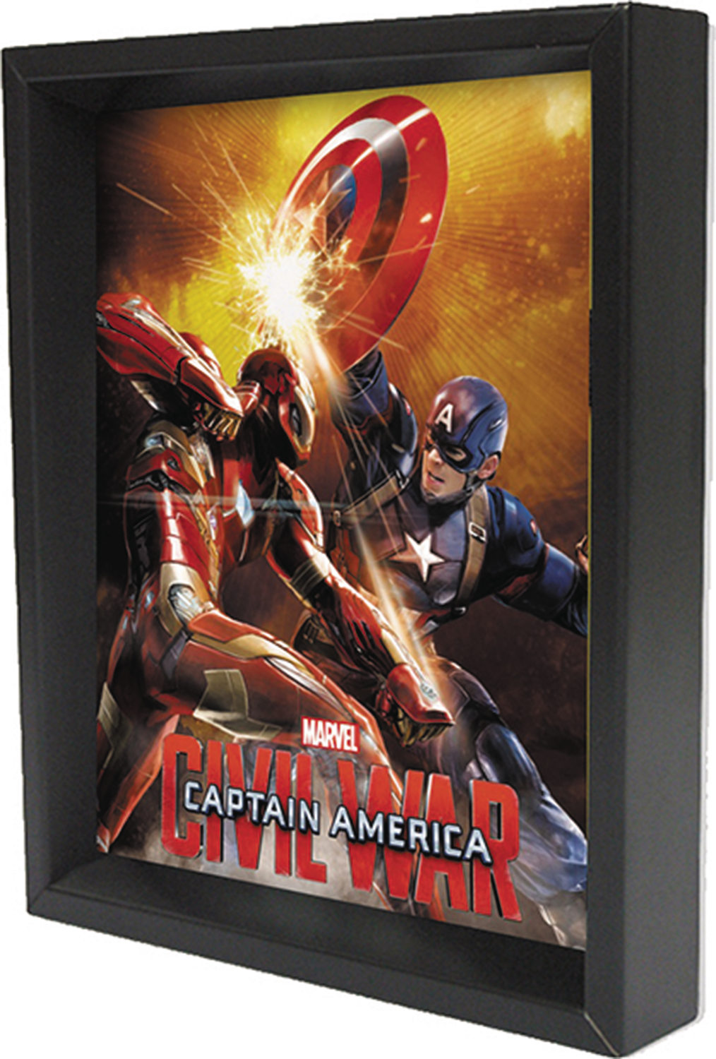 MAY168130 CAPTAIN AMERICA CIVIL WAR SHIELD SPARK SHADOW BOX
