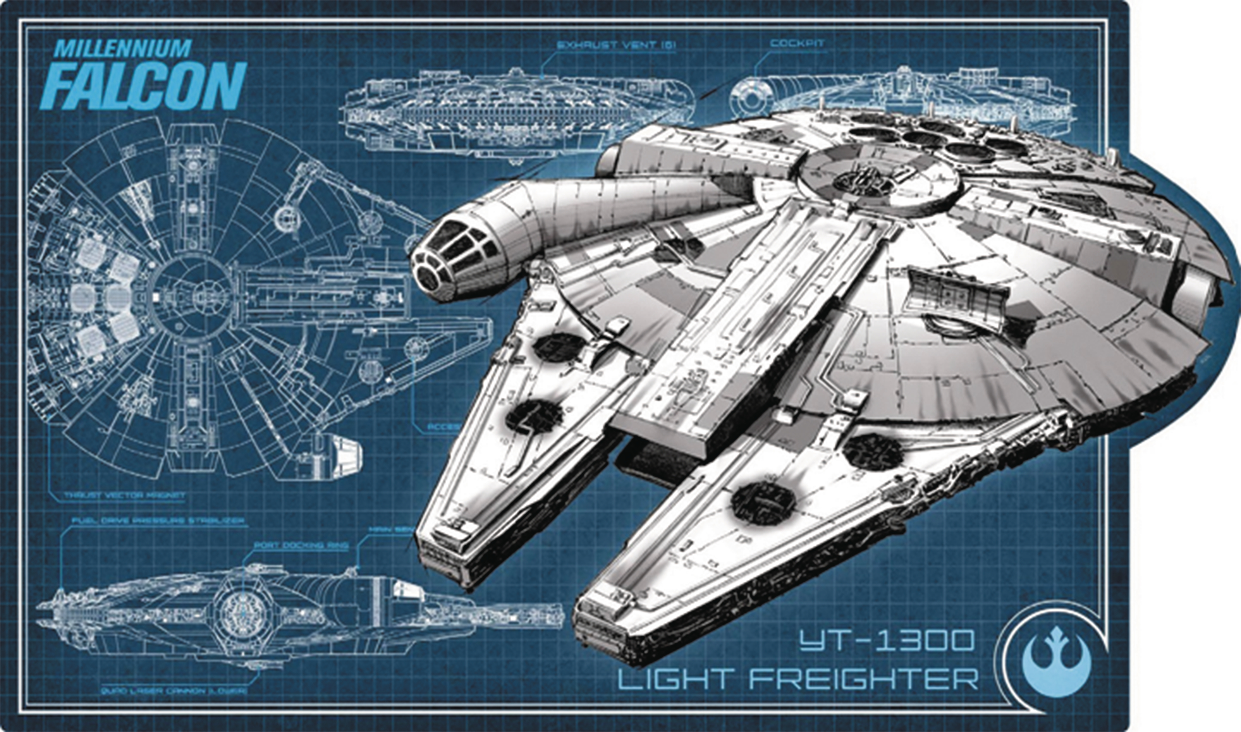 Millennium Falcon Cockpit Blueprint