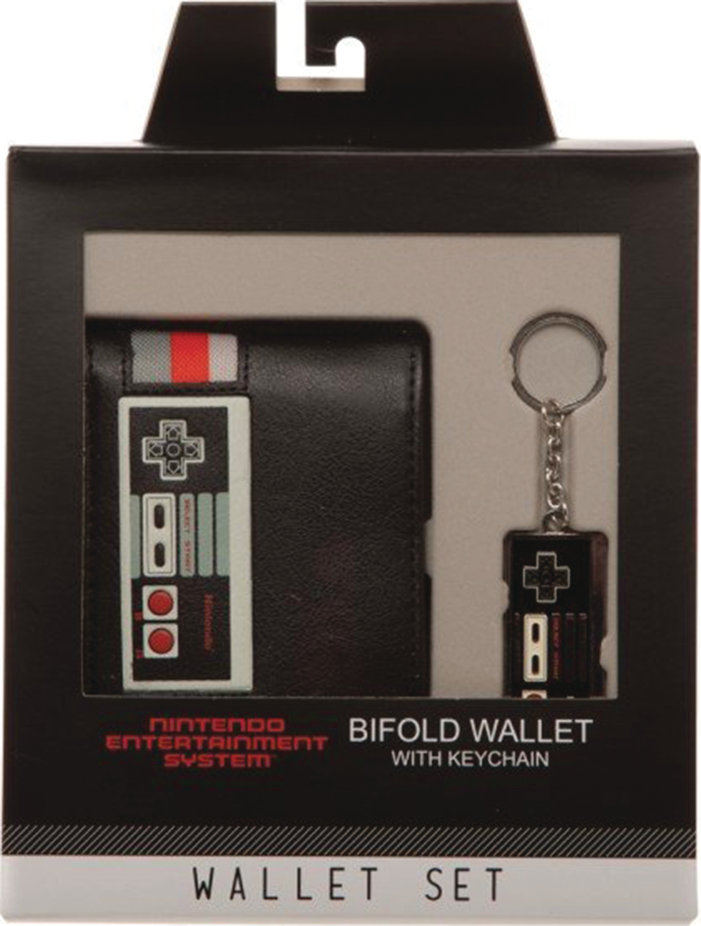 NOV168837 NINTENDO NES CONTROLLER WALLET & KEYCHAIN SET Previews World