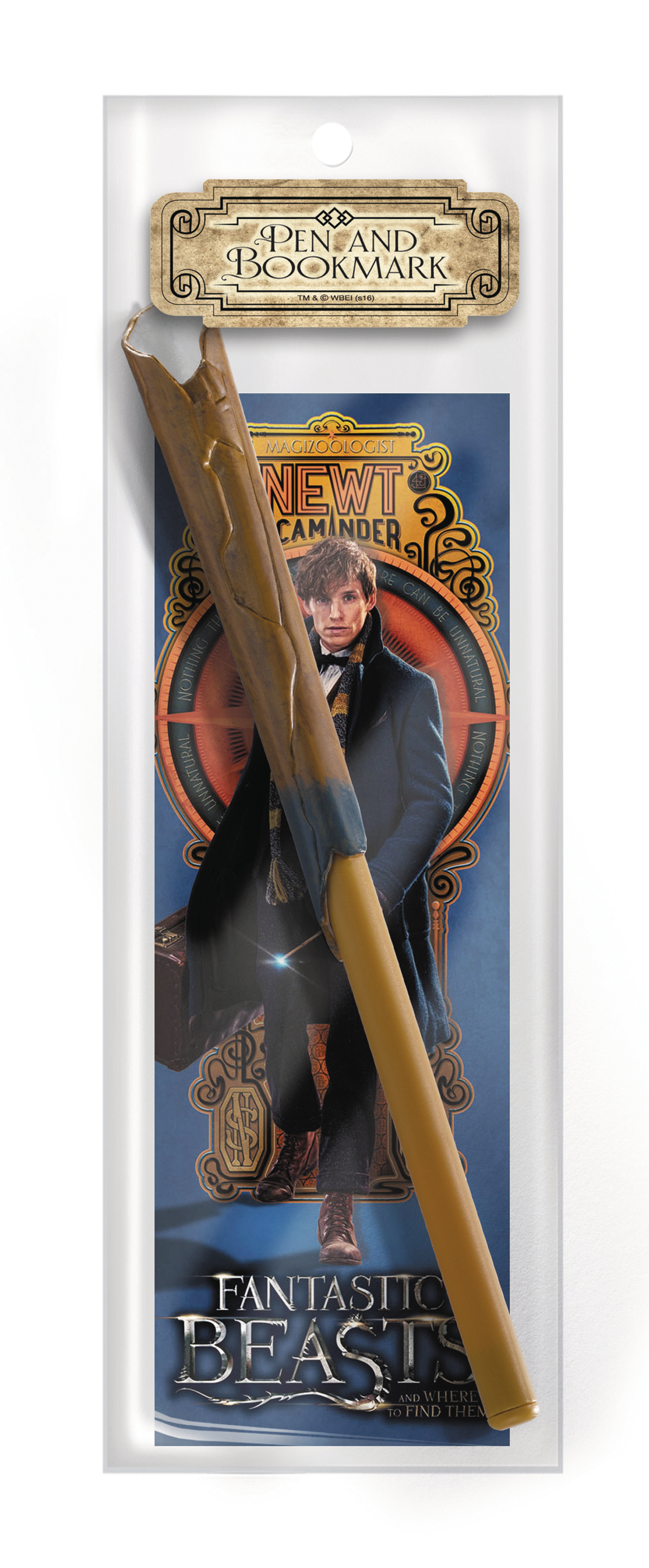 APR173184 FANTASTIC BEASTS NEWT SCAMANDER WAND PEN & BOOKMARK