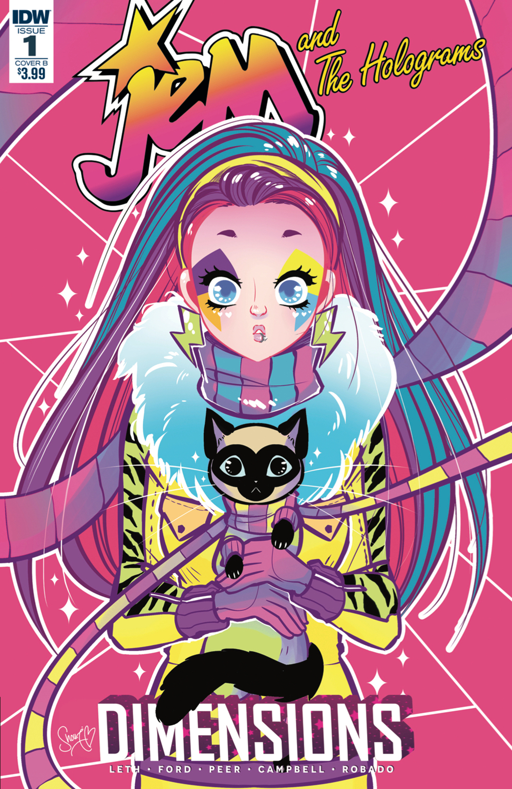 SEP170523 JEM & THE HOLOGRAMS DIMENSIONS 1 CVR B ROBADO Previews World