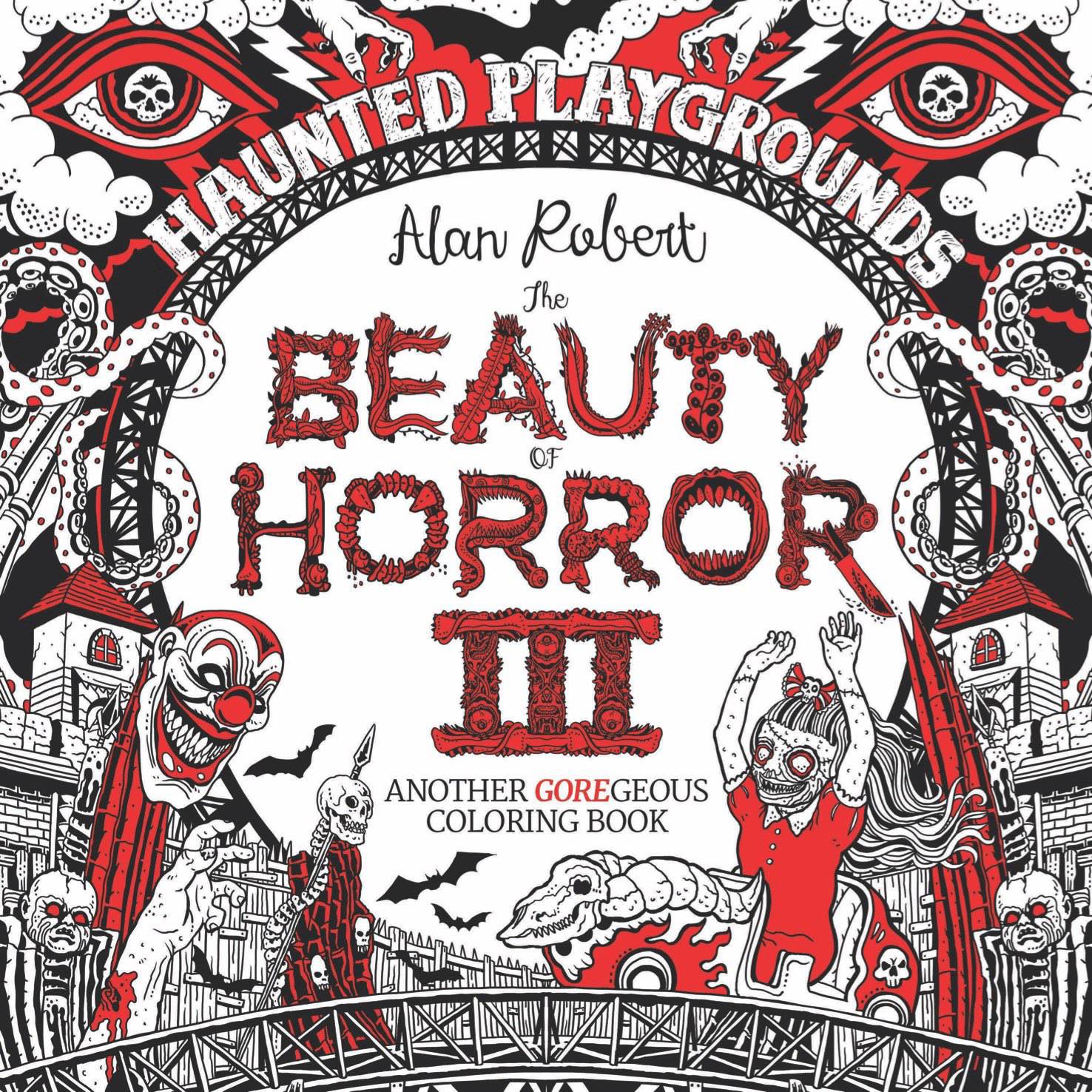 APR180444 BEAUTY OF HORROR COLORING BOOK VOL 03 HAUNTED PLAYGROUNDS
