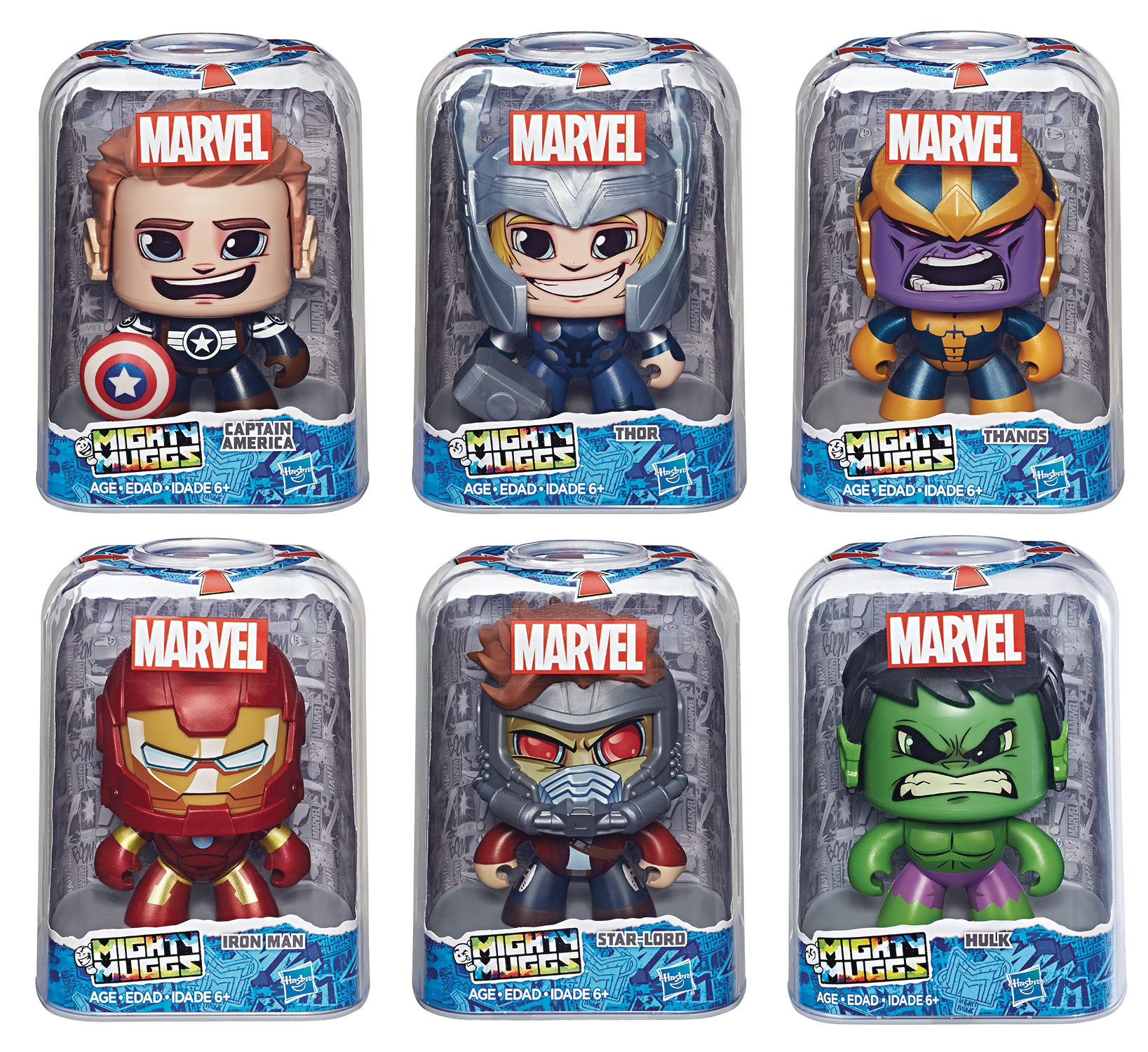 MAR188155 MARVEL MIGHTY MUGGS FIG ASST 201802 Previews World
