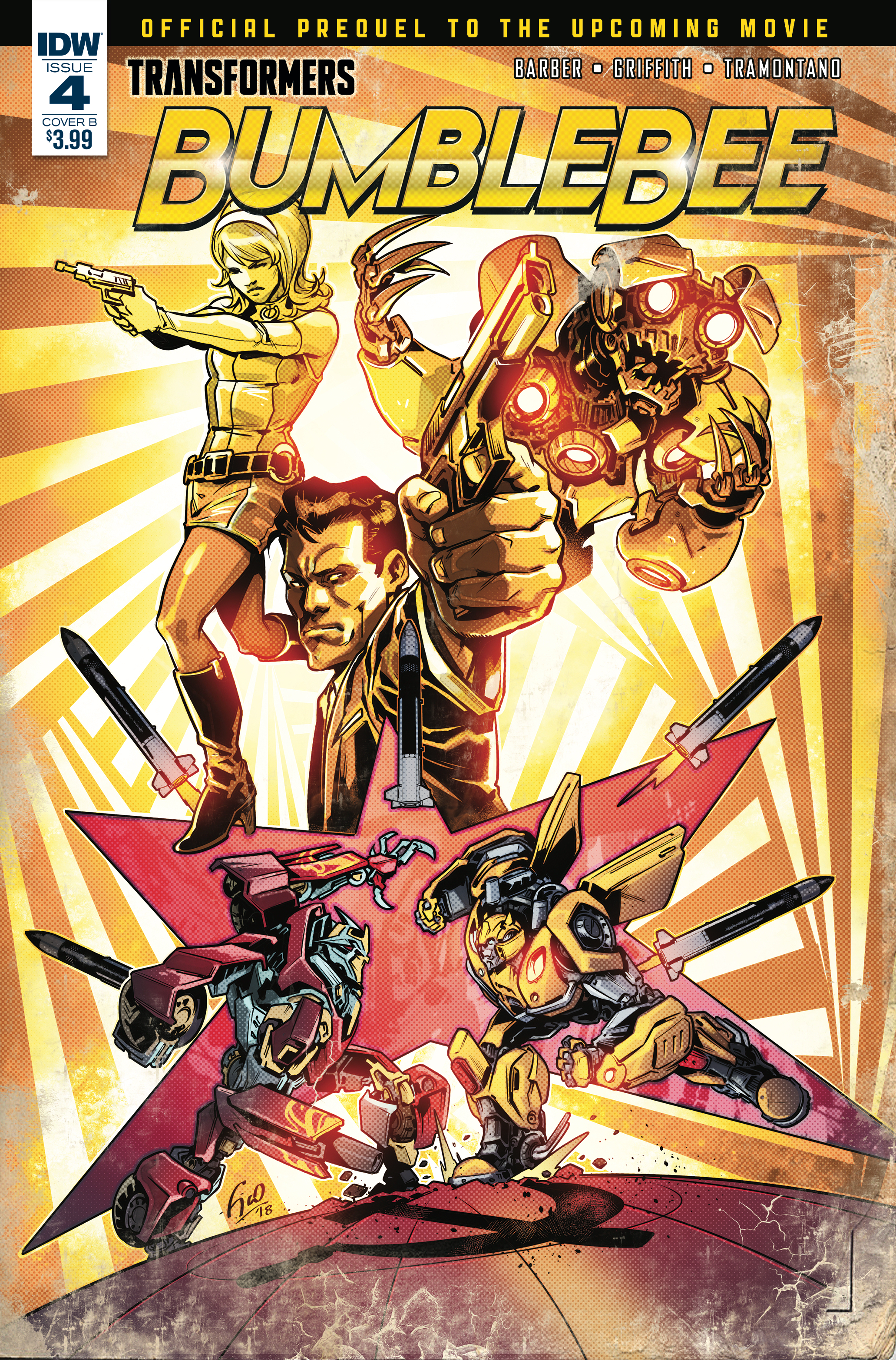 JUL180831 TRANSFORMERS BUMBLEBEE MOVIE PREQUEL 4 (OF 4) CVR B OSSIO