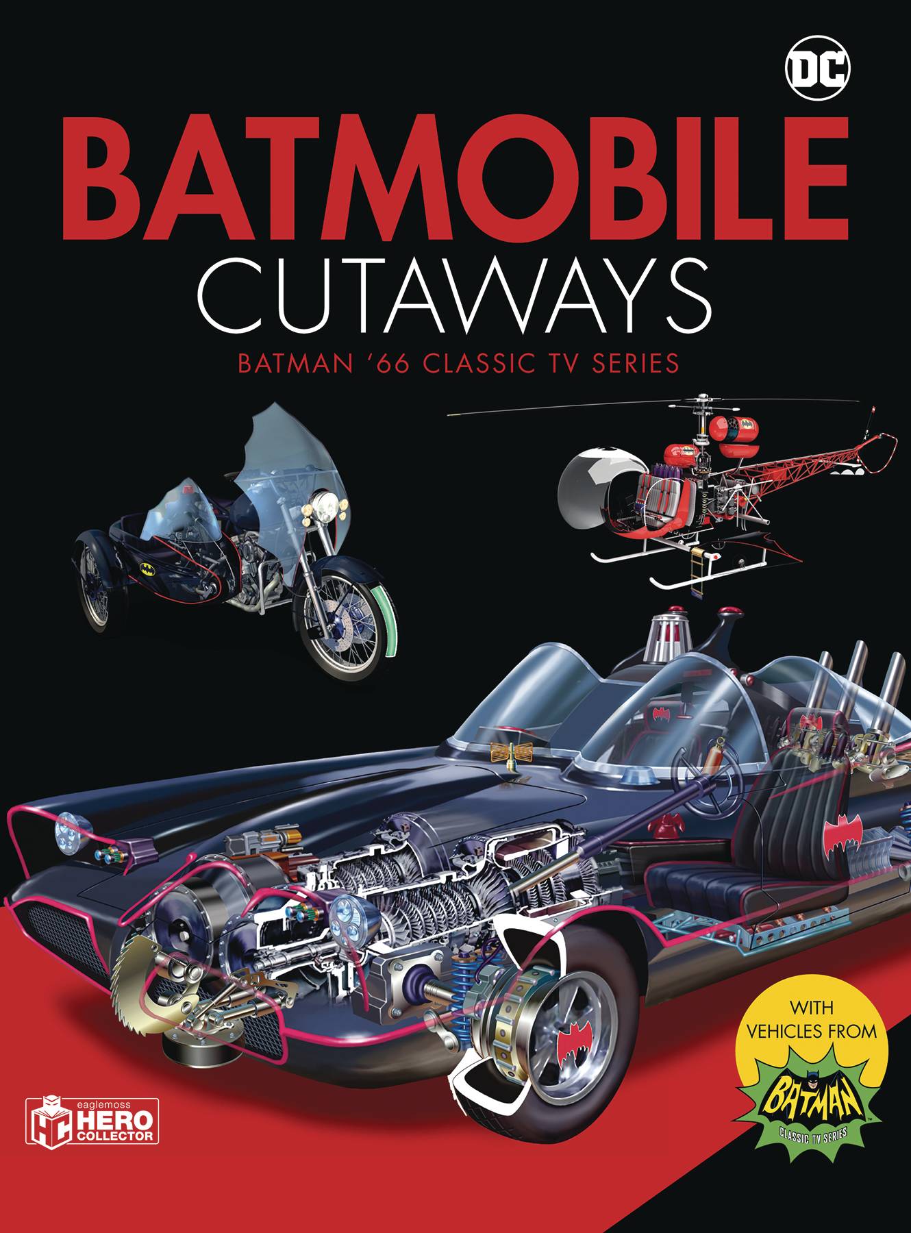 BATMOBILE CUTAWAYS CLASSIC BATMAN 66 TV SERIES w/ COLLECTIBLE Impact