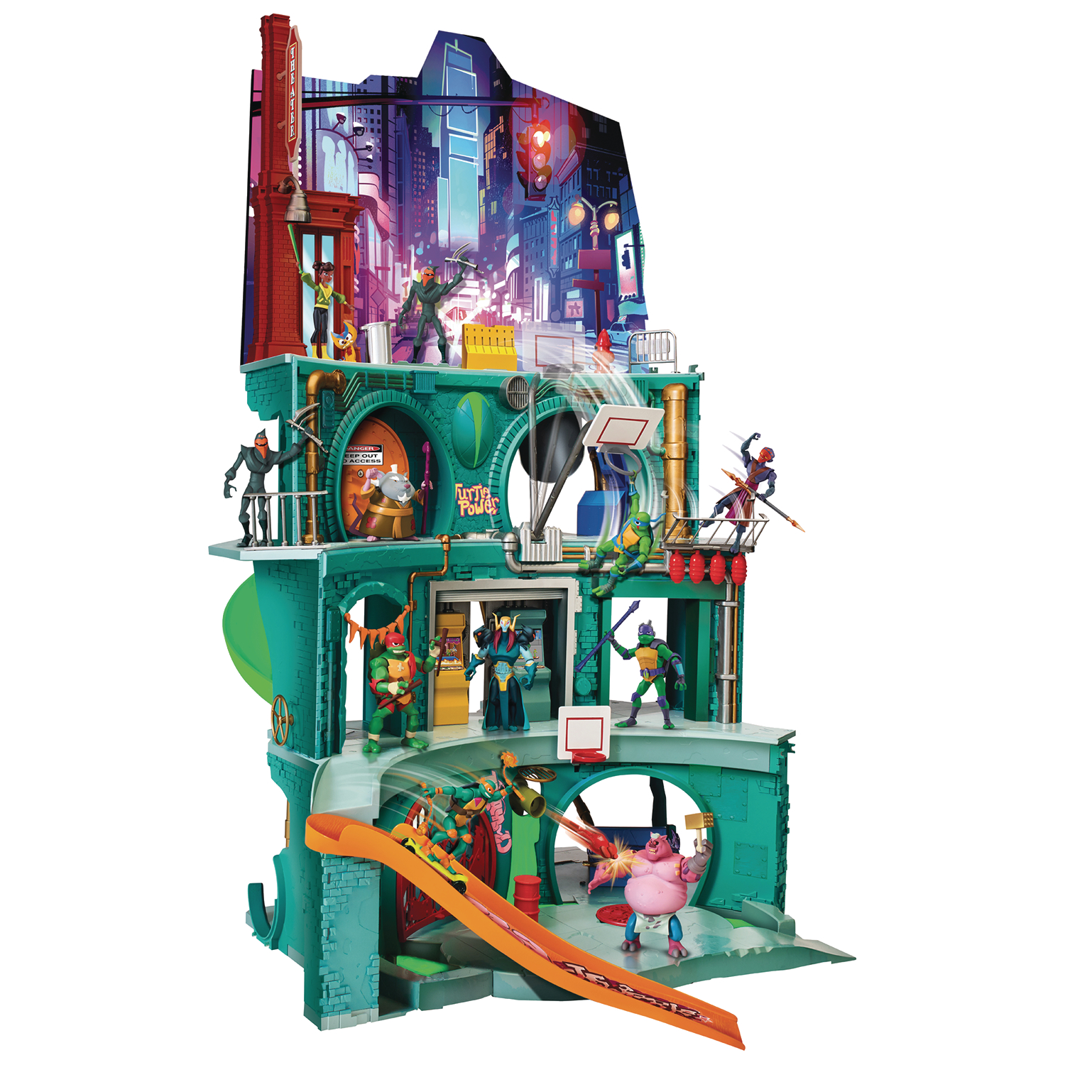 MAY189244 RISE OF TMNT EPIC SEWER LAIR PLAYSET Previews World