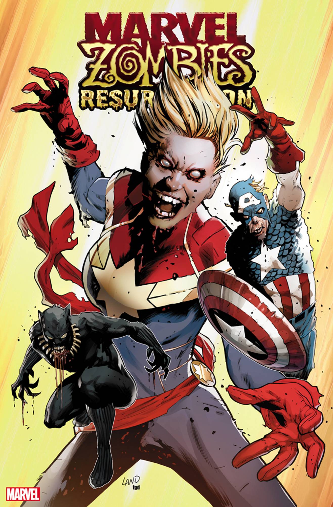 AUG190968 MARVEL ZOMBIES RESURRECTION 1 LAND VAR Previews World